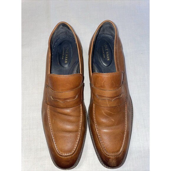 Cole Haan Men’s Dress Shoes Size 10 M Brown Leather Business Formal Wedding City - Picture 4 of 12